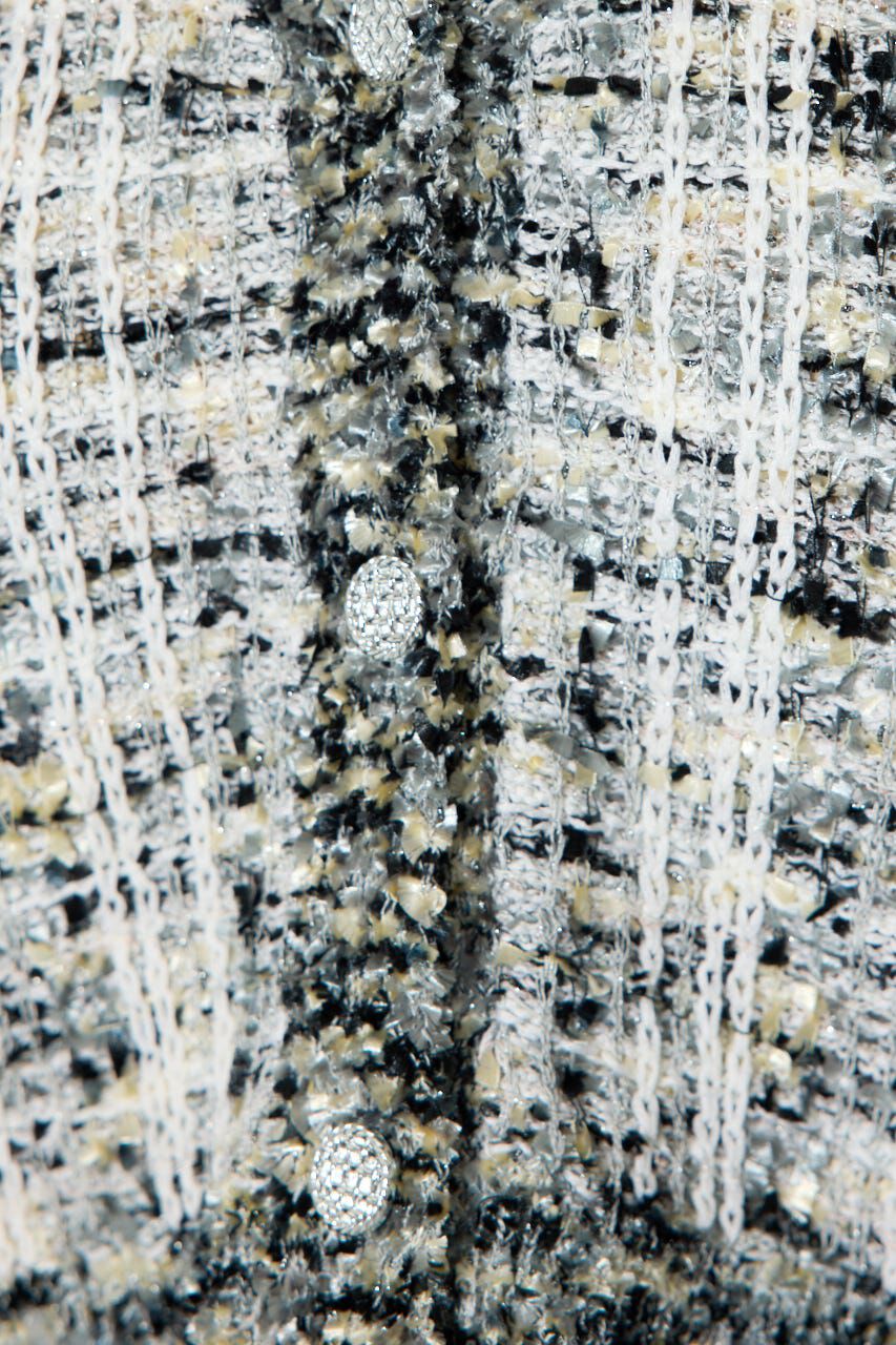 rienda「ツイードニットカーディガントップス」|ニット・セーター|