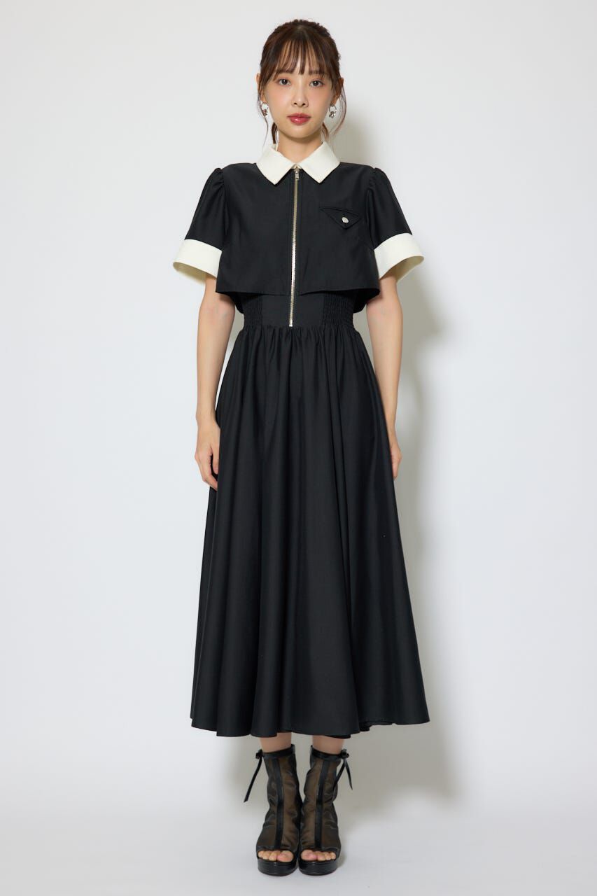 rienda「バストディティールフレアワンピース」|ワンピース|