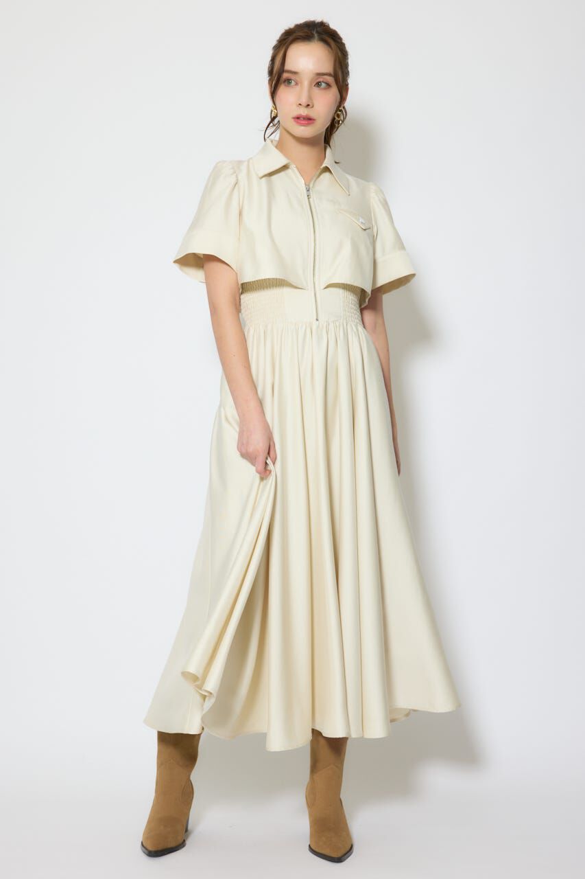 rienda「バストディティールフレアワンピース」|ワンピース|