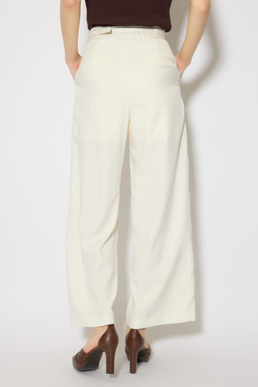 rienda「ベルト付き美ラインジャストウエストパンツ」|その他|