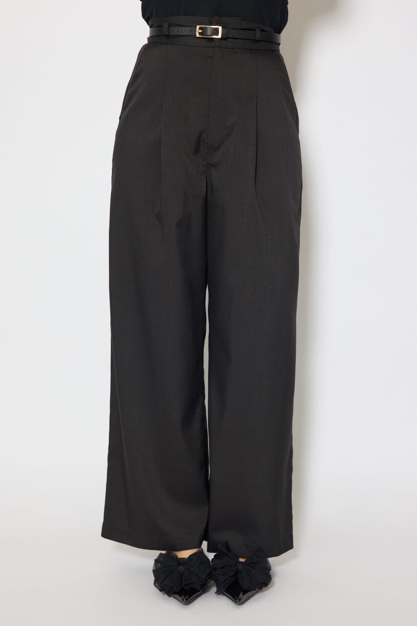 rienda「ベルト付き美ラインジャストウエストパンツ」|その他|