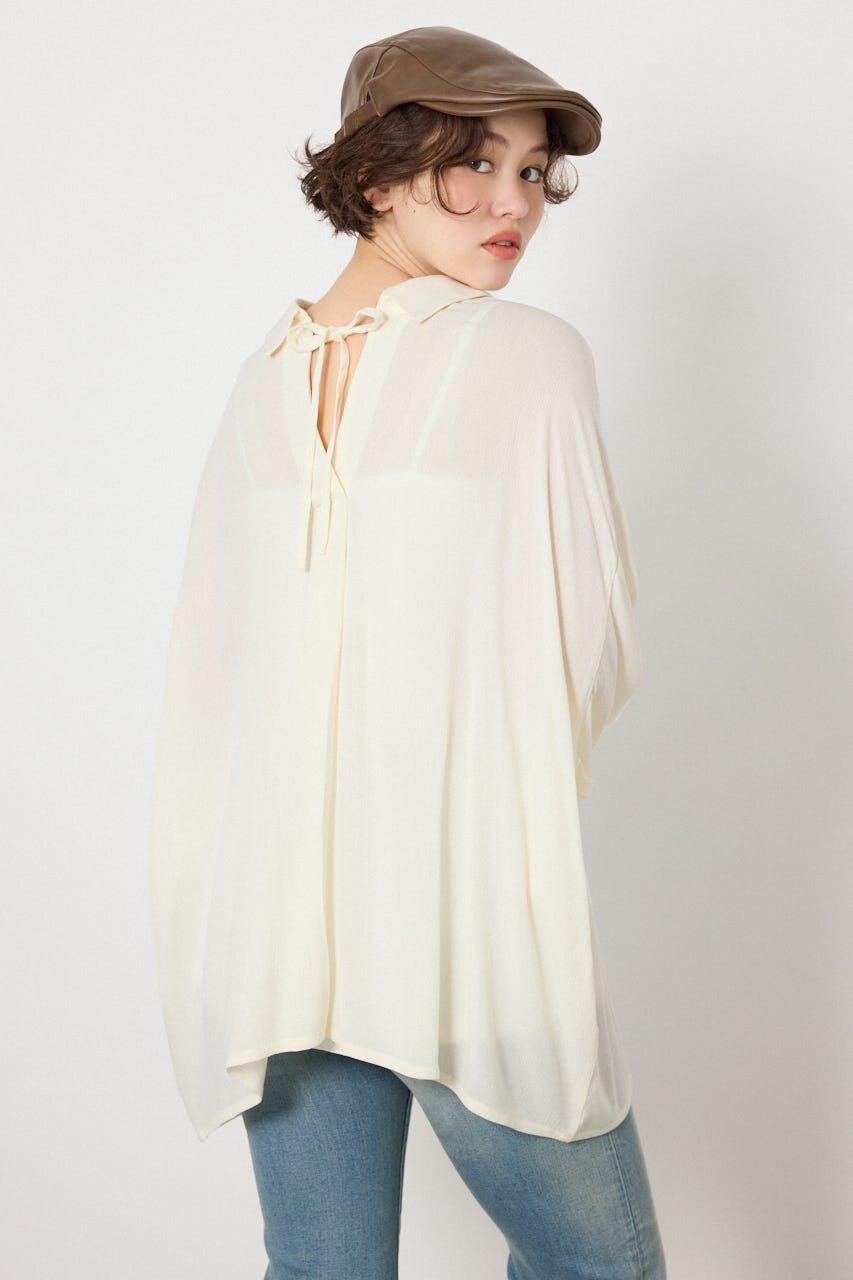 RODEO CROWNS「レーヨンクレープ2WAYシャツ」|シャツ・ブラウス|O/WHT1