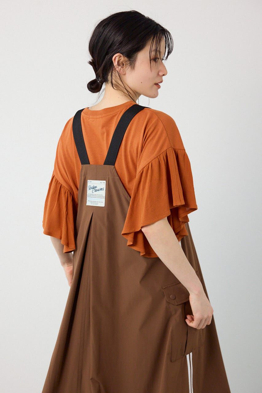 RODEO CROWNS「W/Rサイドラインジャンパースカート」|ワンピース|