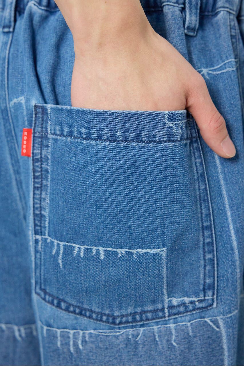 RODEO CROWNS「パッチパターンデニムパンツ」|デニム|