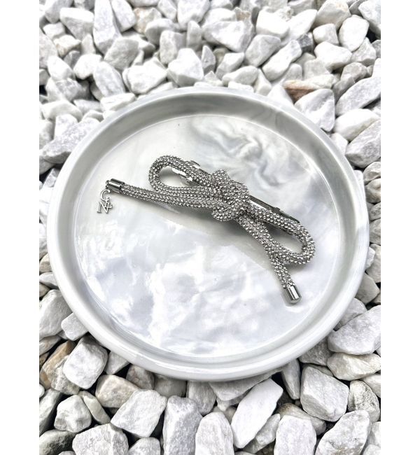 CALNAMUR「BIJOU CHAIN RIBBON VALLETTA/ビジューチェーンリボンバレッタ」|その他|