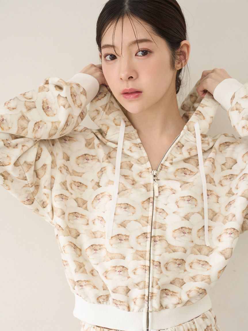 SNIDEL HOME「【KOROMO】ショートパーカー」|ルームウェア|