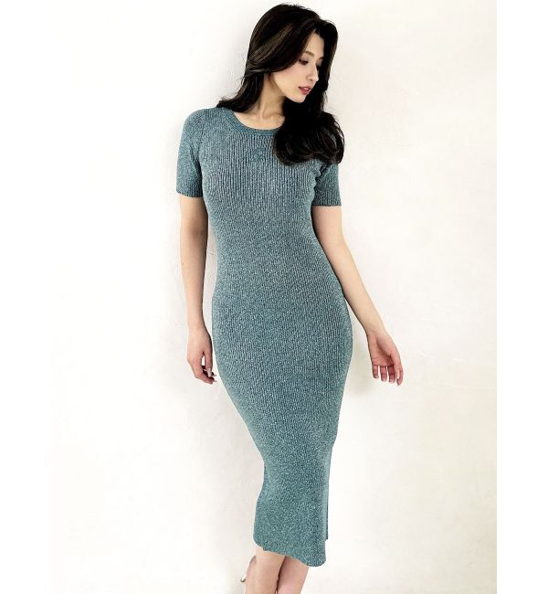 RESEXXY「エンブロイダリーラメニットワンピース」|ワンピース|