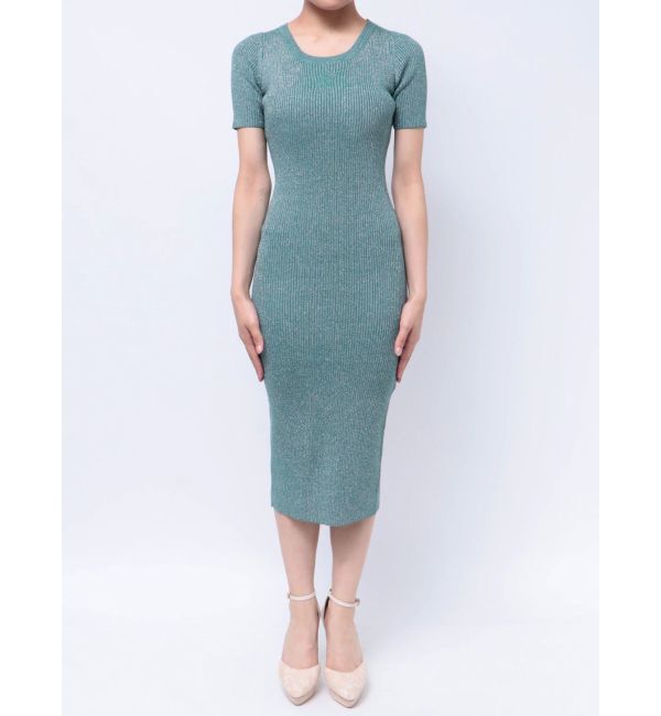 RESEXXY「エンブロイダリーラメニットワンピース」|ワンピース|