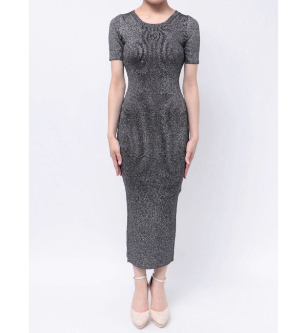 RESEXXY「エンブロイダリーラメニットワンピース」|ワンピース|