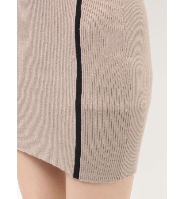 RESEXXY「バイカラーフロントリボンニットミニワンピース」|ワンピース|