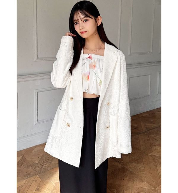 RESEXXY「レースミディジャケット」|テーラードジャケット|