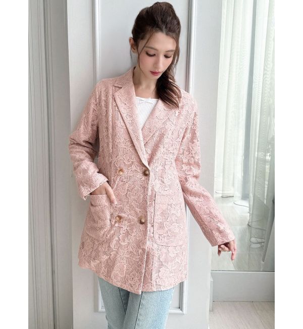 RESEXXY「レースミディジャケット」|テーラードジャケット|