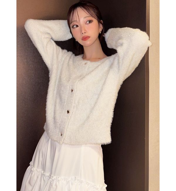 RESEXXY「ラメシャギーカーディガン」|カーディガン|