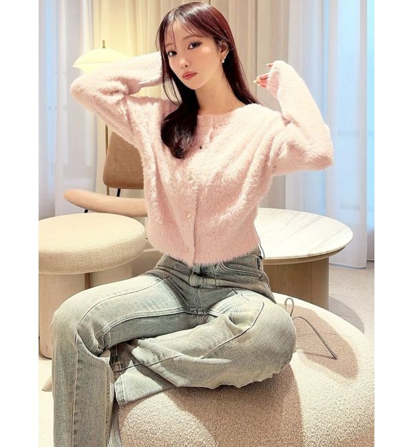 RESEXXY「ラメシャギーカーディガン」|カーディガン|