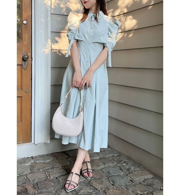 dazzlin「カットアウトシャツワンピース」|ワンピース|