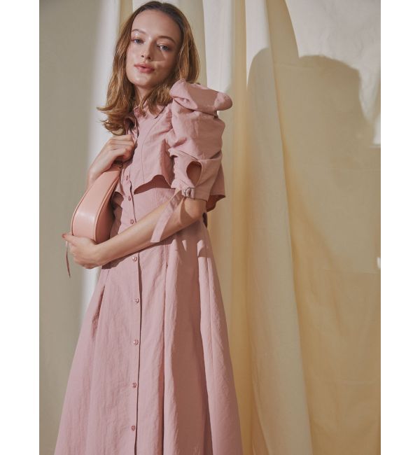 dazzlin「カットアウトシャツワンピース」|ワンピース|