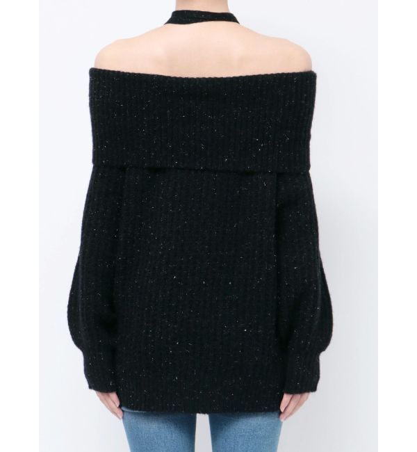 dazzlin「ワッフルオフショルコサージュニット」|ニット・セーター|