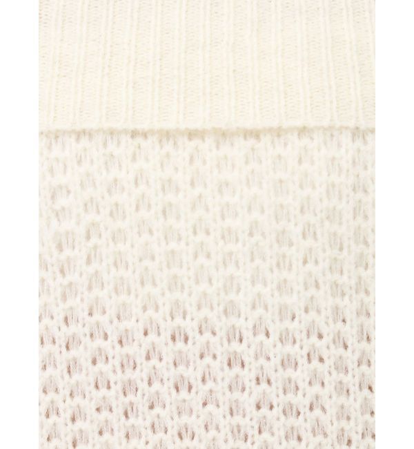 dazzlin「ワッフルオフショルコサージュニット」|ニット・セーター|