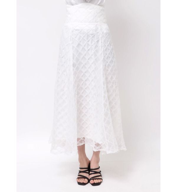 dazzlin「チェックチュールコルセットスカート」|スカート|