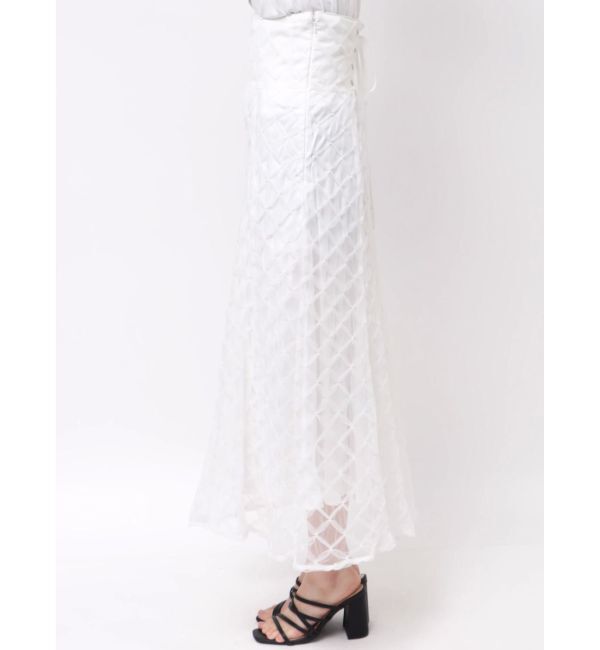 dazzlin「チェックチュールコルセットスカート」|スカート|