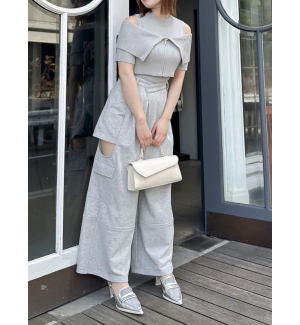 dazzlin「サイドーオープンワイドカーゴパンツ」|カーゴ|