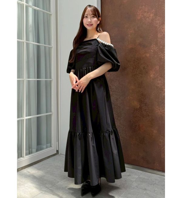 dazzlin「【吉田朱里】パール2wayボリュームワンピース」|ワンピース|