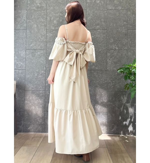 dazzlin「【吉田朱里】パール2wayボリュームワンピース」|ワンピース|