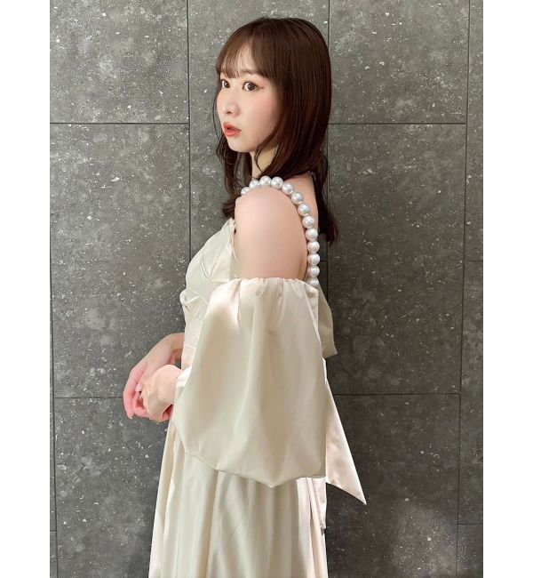 dazzlin「【吉田朱里】パール2wayボリュームワンピース」|ワンピース|