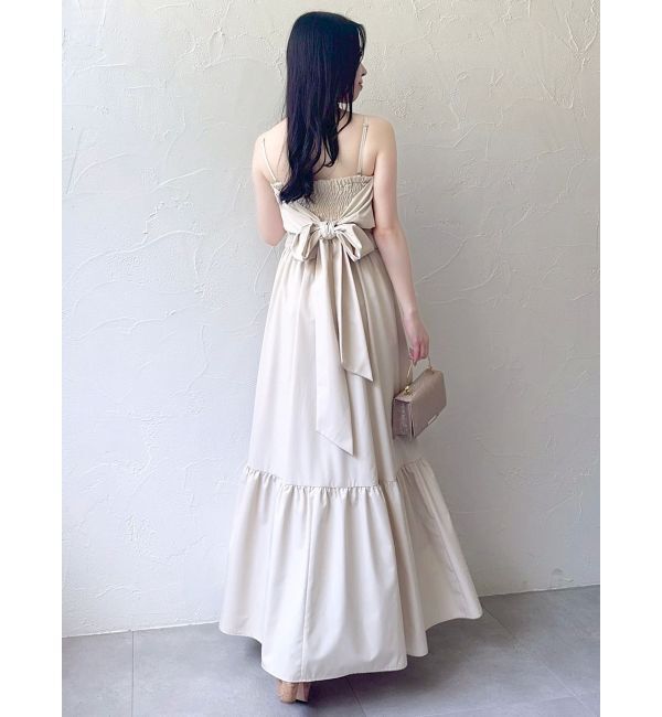 dazzlin「【吉田朱里】パール2wayボリュームワンピース」|ワンピース|