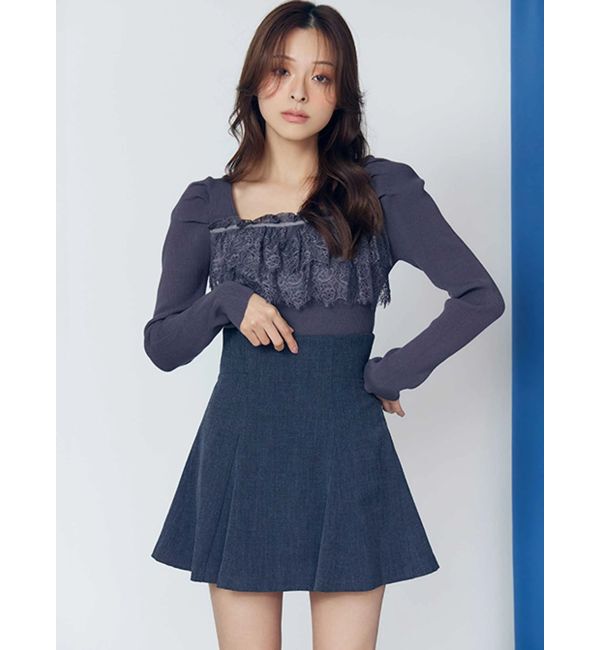 MERCURYDUO「【セットアップ着用可】バックZIPミニスカパン」|スカート|