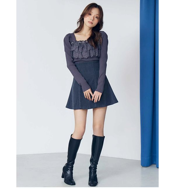 MERCURYDUO「【セットアップ着用可】バックZIPミニスカパン」|スカート|