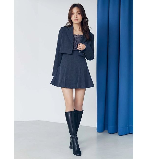 MERCURYDUO「【セットアップ着用可】バックZIPミニスカパン」|スカート|