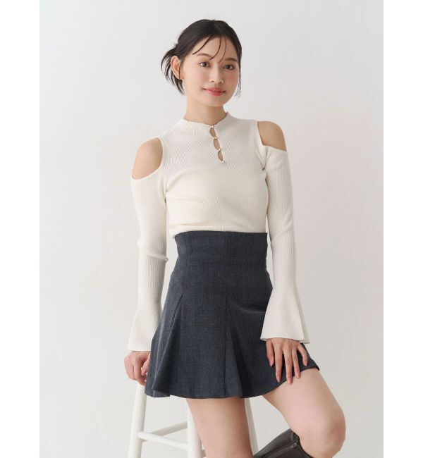 MERCURYDUO「【セットアップ着用可】バックZIPミニスカパン」|スカート|