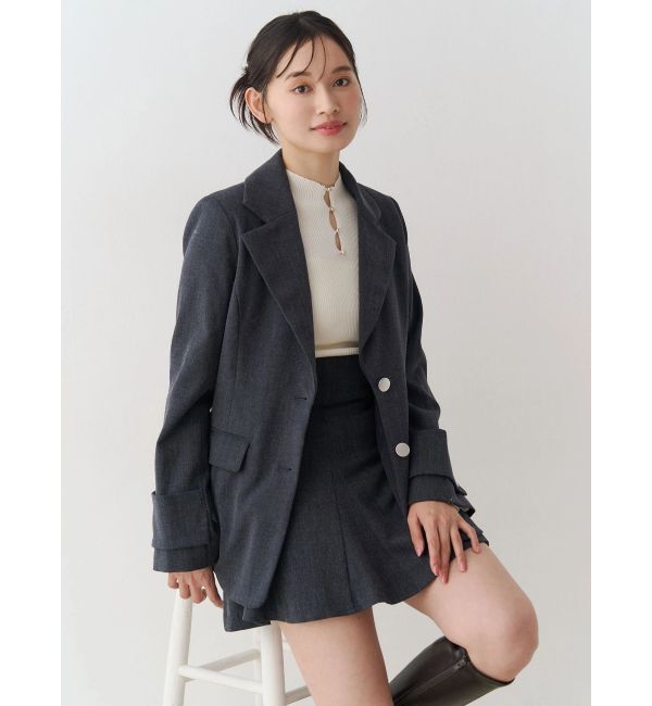 MERCURYDUO「【セットアップ着用可】バックZIPミニスカパン」|スカート|