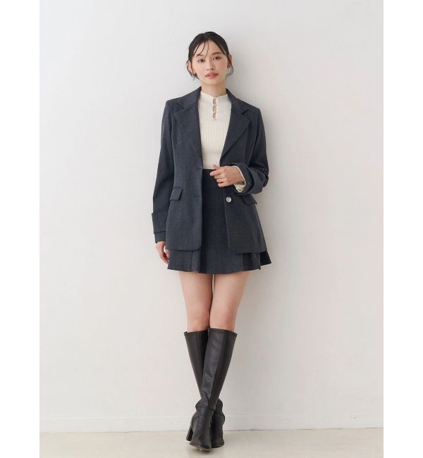 MERCURYDUO「【セットアップ着用可】バックZIPミニスカパン」|スカート|