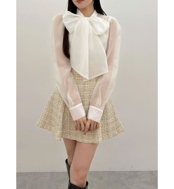 MERCURYDUO「【セットアップ着用可】バックZIPミニスカパン」|スカート|