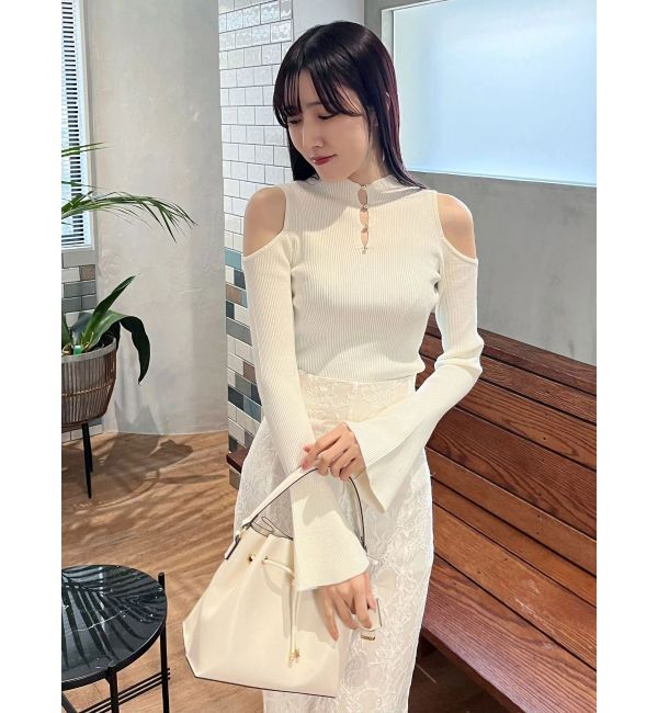 MERCURYDUO「前後2WAY金ボタンアメスリニット」|ニット・セーター|