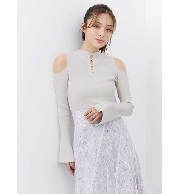 MERCURYDUO「前後2WAY金ボタンアメスリニット」|ニット・セーター|