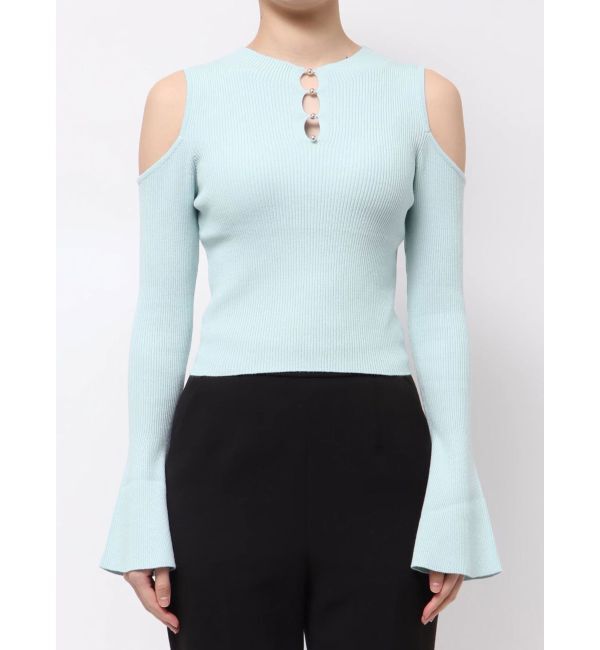 MERCURYDUO「前後2WAY金ボタンアメスリニット」|ニット・セーター|