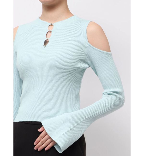 MERCURYDUO「前後2WAY金ボタンアメスリニット」|ニット・セーター|