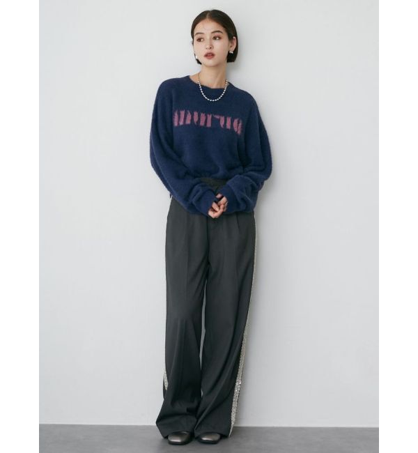 MURUA「ラウンドロゴシャギーニット」|ニット・セーター|