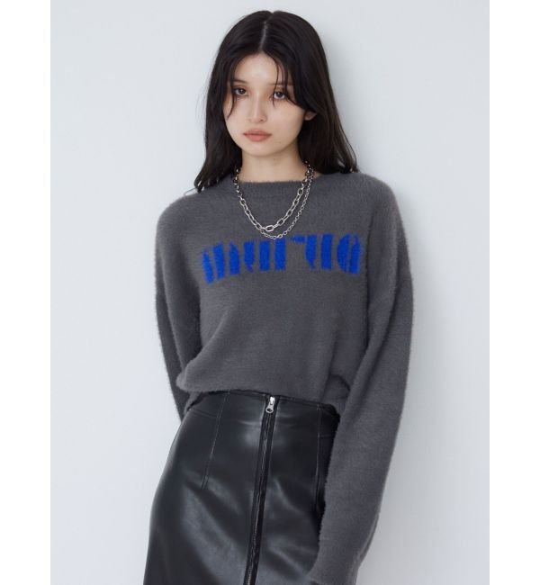 MURUA「ラウンドロゴシャギーニット」|ニット・セーター|