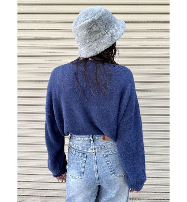 MURUA「ラウンドロゴシャギーニット」|ニット・セーター|