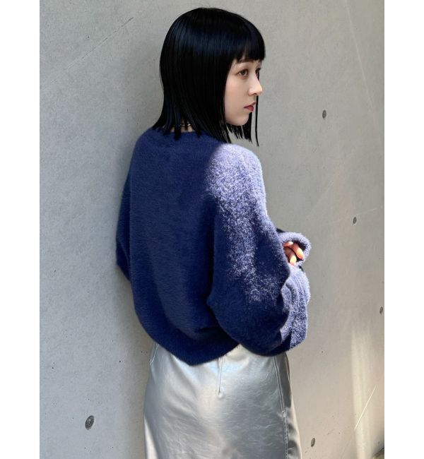 MURUA「ラウンドロゴシャギーニット」|ニット・セーター|