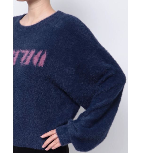 MURUA「ラウンドロゴシャギーニット」|ニット・セーター|