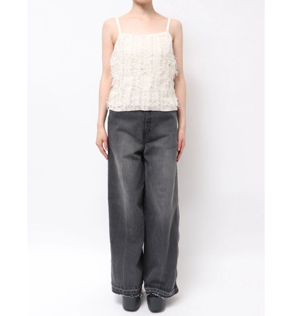 MURUA「ミックスフリンジニットキャミソール」|ニット・セーター|