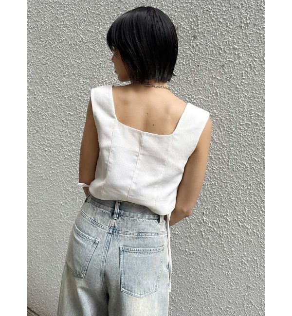 MURUA「スクエアネックメッシュタンク【セットアップ着用可】」|シャツ・ブラウス|