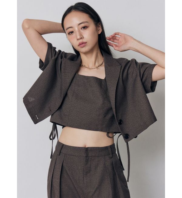 MURUA「スクエアネックメッシュタンク【セットアップ着用可】」|シャツ・ブラウス|