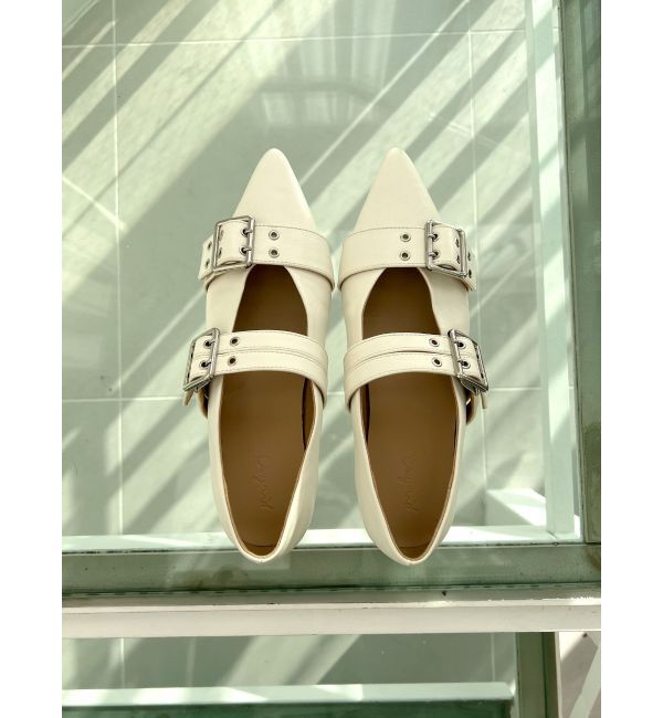 Ungrid「ベルトデザインポインテッドシューズ」|パンプス|