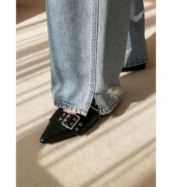 Ungrid「ベルトデザインポインテッドシューズ」|パンプス|